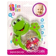 Grzechotki dla dzieci - Bambam Grzechotka żaba BAM BAM - miniaturka - grafika 1