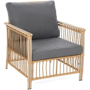 Meble ogrodowe technorattanowe Sycylia Beige / Grey - Meble ogrodowe - miniaturka - grafika 5