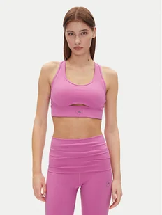 adidas by Stella McCartney Biustonosz sportowy Stella McCartney TrueStrength JJ1639 Różowy Slim Fit - Bielizna sportowa damska - miniaturka - grafika 1