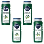 Żele pod prysznic dla mężczyzn - Żel pod prysznic NIVEA MEN Sensitive PRO 4x500ml - miniaturka - grafika 1
