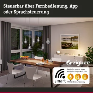 Paulmann globe LED G125 ZigBee E27 7,5W złota CCT - Żarówki LED - miniaturka - grafika 2
