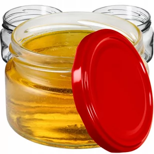 Słoiki Denia 250ml 20szt. 82mm + wieczko czerwone - Pojemniki kuchenne Słoiki Denia 250ml 20szt. 82mm + wieczko czerwone - Pojemniki kuchenne - miniaturka - grafika 1
