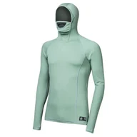 Koszulki sportowe męskie - Męska koszulka Sensor Merino DF dl. rukáv s kapucí Rozmiar: XXL / Kolor: zielony - miniaturka - grafika 1