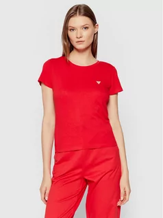 Koszulki i topy damskie - Guess T-Shirt Logo Baby W0GI64 R9I50 Czerwony Regular Fit - grafika 1