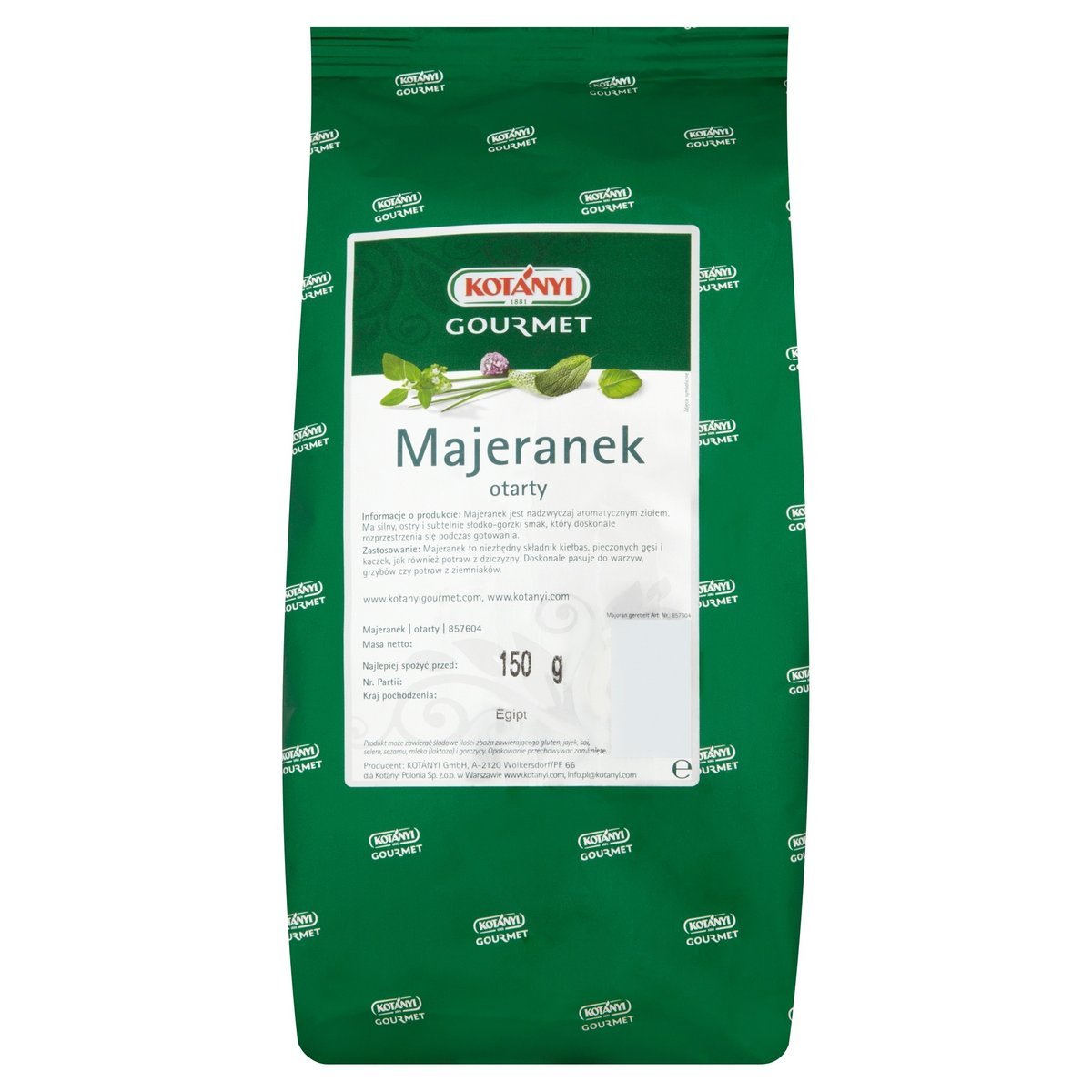 Majeranek suszony otarty TGE 150 g
