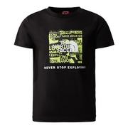 Koszulki sportowe damskie - Koszulka The North Face Redbox 0A82E9JK31 - czarna - miniaturka - grafika 1