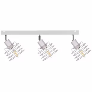 KET Regulowana LAMPA sufitowa metalowa OPRAWA druciane reflektorki białe KET320 - Lampy sufitowe - miniaturka - grafika 1