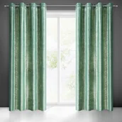 Zasłony - Zasłona Mabel 140x250 Ciemnozielona Eurofirany - miniaturka - grafika 1