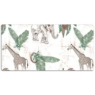 Podkładki na biurko - Podkładka na biurko Afrykańskie zwierzęta 120x60 cm - miniaturka - grafika 1