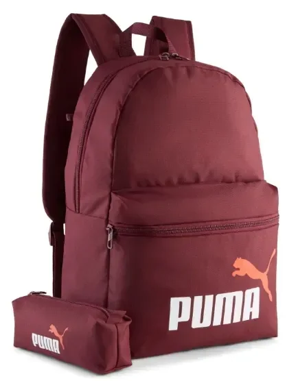 Puma Zestaw 2w1 Plecak I Piórnik Classic Bordowy Set Szkolny