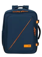 Plecaki - Plecak kabinowy American Tourister Take2Cabin M - navy / radiant orange - miniaturka - grafika 1