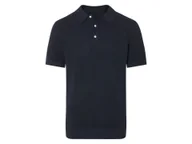 Koszulki męskie - esmara Men Koszulka polo premium męska z bawełny (Granatowy, M (48/50)) - miniaturka - grafika 1