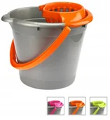 Inne artykuły do sprzątania - Wiadro Do Mopa Z Wyciskaczem Dark Neon 12 L Szare - miniaturka - grafika 1