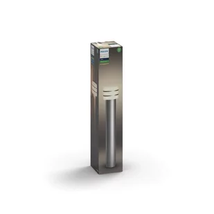 Philips LED lampka drogowa tuar nierdzewna szczotkowana hue White, aluminium, E27, 9.5 W, stal nierdzewna, 15 x 15 x 77 cm, 2 jednostek 1740647P0 - Systemy inteligentnych domów - miniaturka - grafika 3