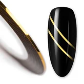 Ozdoby do paznokci - Nitka tasiemka do zdobień krążek golden Nr 2 - miniaturka - grafika 1