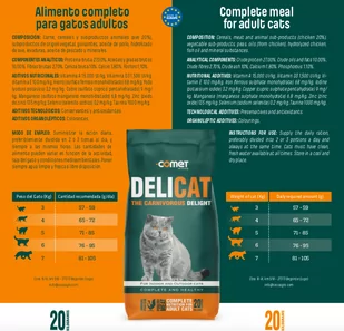 DELICAT 20kg - Sucha karma dla kotów - miniaturka - grafika 2
