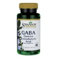Układ nerwowy - Swanson, Usa Gaba 500 mg - suplement diety 100 kaps. - miniaturka - grafika 1