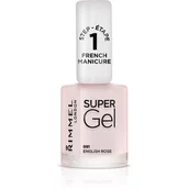 Lakiery do paznokci - Rimmel London Super Gel French Manicure 12 ml - miniaturka - grafika 1