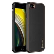 Etui i futerały do telefonów - Dux Ducis Yolo eleganckie etui pokrowiec ze skóry ekologicznej iPhone SE 2022 / SE 2020 / iPhone 8 / iPhone 7 czarny - miniaturka - grafika 1