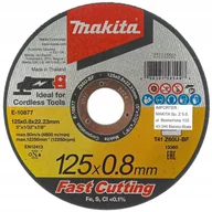 Tarcze do pił - Makita E-10877-12 tarcza tnąca do cięcia metalu 125x0,8x22,2 mm typ 41 płaska Z60U 12 szt. - miniaturka - grafika 1
