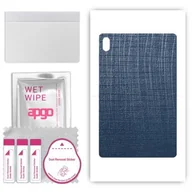 Akcesoria do tabletów i e-booków - folia naklejka skórka strukturalna na TYŁ do Acer Iconia Tab P10 - Tkanina Granatowa - apgo SKINS - miniaturka - grafika 1