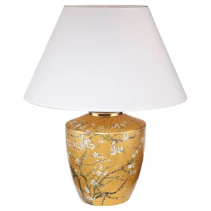 Lampa stołowa Drzewo Migdałowe Złote 47 cm biała - Vincent van Gogh - Lampy stojące - miniaturka - grafika 1