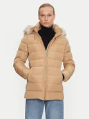 Kurtki damskie - Tommy Hilfiger Kurtka puchowa WW0WW43600 Beżowy Regular Fit - miniaturka - grafika 1