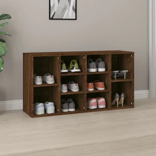 Vidaxl Ławka Z Miejscem Na Buty, Brązowy Dąb, 103X30X54,5 Cm - Wieszaki i stojaki - miniaturka - grafika 1