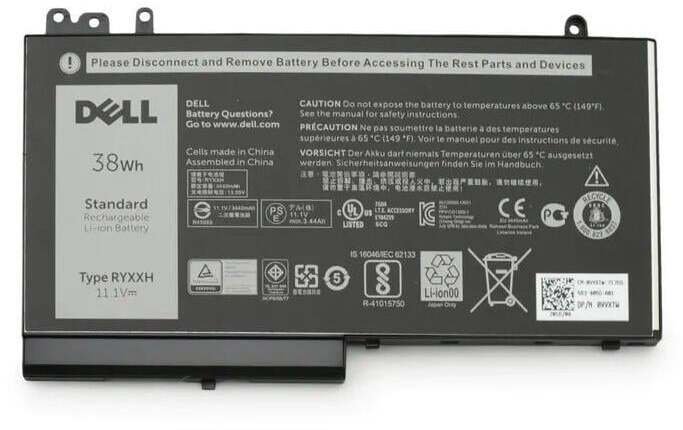 Dell 38Wh 3-Cell Lithium-Ion Battery for Laptops 0RYXXH