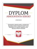 Dyplomy i okładki - LearnHow Dyplom A4 absolwenta szkoły - Orzeł 10szt - artykuł papierniczy - miniaturka - grafika 1