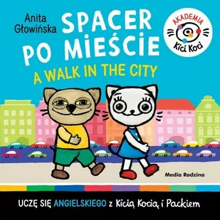 Kicia Kocia Akademia Kici Koci Spacer po mieście - Wierszyki, rymowanki, piosenki - miniaturka - grafika 1