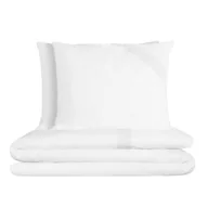 Pościel - Pościel bawełniana Retro 140x200 biała z koronką Maxi - miniaturka - grafika 1