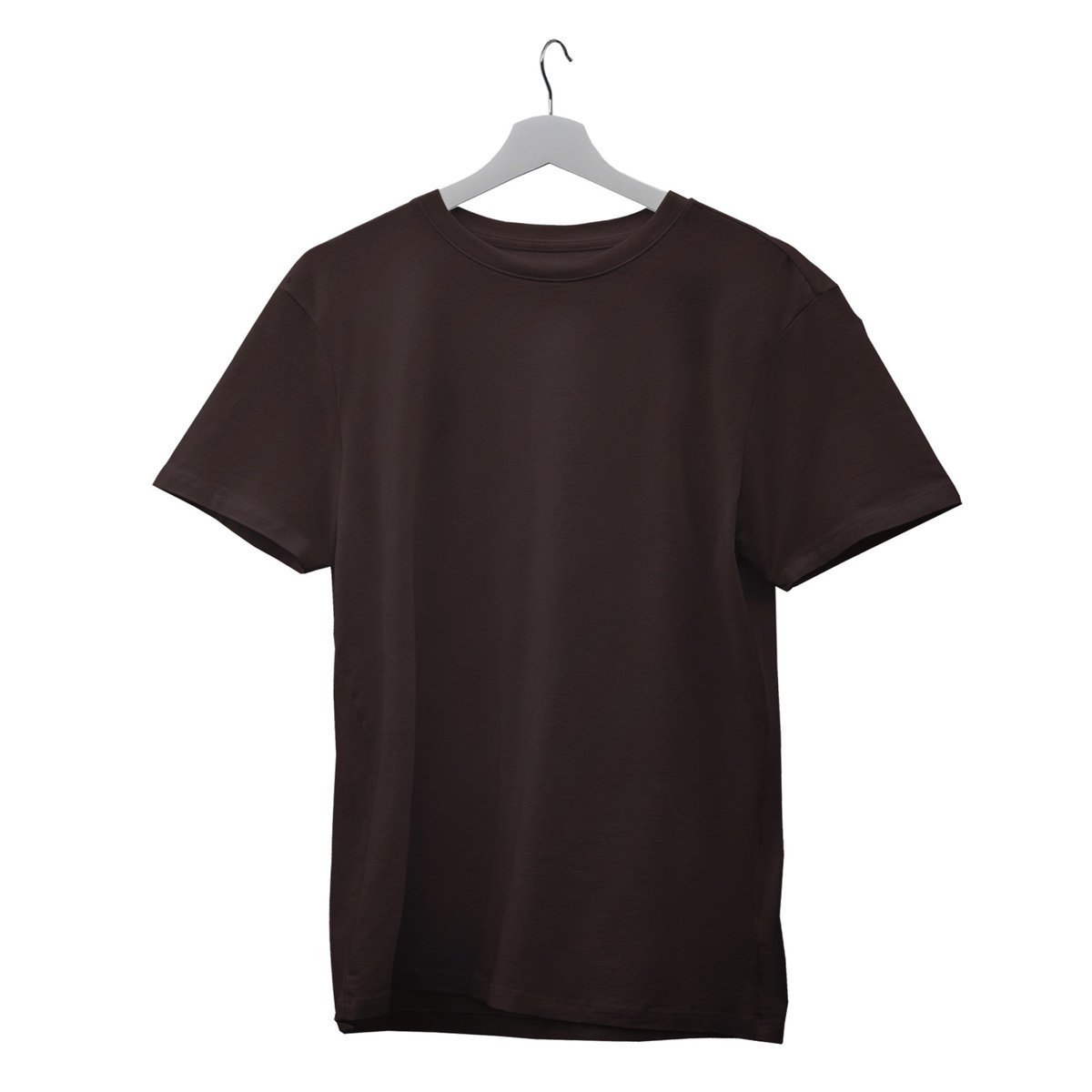 KOSZULKA MĘSKA T-SHIRT DLA MĘŻCZYZNY BAWEŁNIANA S BRĄZOWA JAKOŚĆ