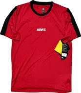 Kurtki rowerowe - 100% Koszulka męska 100% RIDECAMP Jersey krótki rękaw Dark Red roz. M NEW - miniaturka - grafika 1