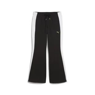 Damskie Spodnie PUMA T7 FLARED PANTS 63213801 – Czarny - Spodnie damskie - miniaturka - grafika 1