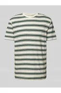 Koszulki męskie - T-shirt w paski - Selected Homme - miniaturka - grafika 1