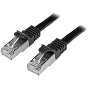 Kable miedziane - StarTech.com kabel sieciowy Cat6, ekranowany, (SFTP) Snagless Gigabit kabel krosowy, czarny - miniaturka - grafika 1