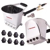 Pozostałe narzędzia pneumatyczne - Tynkownica do Ścian Tynku Zapraw 8x Metalowe Dysze - miniaturka - grafika 1