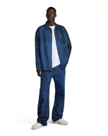 Koszule męskie - G-STAR RAW Męska koszula Boxy Fit, Wielokolorowy (Sea Blue Vintage Denim Wash Gd D23007-d338-g266), M - miniaturka - grafika 1