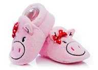 Kapcie damskie - Kapcie dla małej dziewczynki różowe świnki 0-6 m. - miniaturka - grafika 1