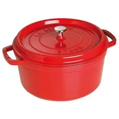 Patelnie - Staub Garnek Żeliwny Cocotte 26 cm Wiśniowy 40509-840-0 - miniaturka - grafika 1