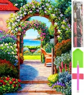 Zabawki kreatywne - HAFT DIAMENTOWY DUŻY 5D Zestaw Obraz MOZAIKA D48 - miniaturka - grafika 1