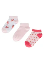 Skarpetki dla dzieci - JENNY Skarpety 7KB-001-SS25 (3-PACK) Różowy - miniaturka - grafika 1