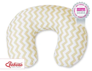 Poduszka do karmienia- Simple chevron beżowy - Poduszki do karmienia - miniaturka - grafika 1