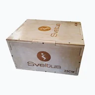 Pozostały sprzęt i akcesoria do ćwiczeń - Sveltus Skrzynia drewniana plyometryczna mała Sveltus Wood Plyobox Small 4602 - miniaturka - grafika 1