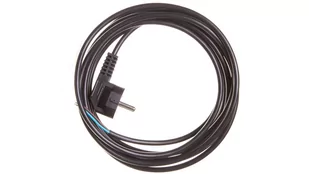 elektro-plast opatÓwek Przewód przyłączeniowy W-3 3x1,0 mm2 czarny z wtyczką kątową 5m 51.930 - Listwy zasilające - miniaturka - grafika 1