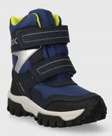 Śniegowce damskie - GEOX ŚNIEGOWCE DZIECIĘCE GRANATOWE NA RZEPY 30 JJA - miniaturka - grafika 1