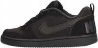 Buty sportowe damskie - Buty młodzieżowe sportowe czarne Nike Court Borough Low 839985-001 r. 36 - miniaturka - grafika 1