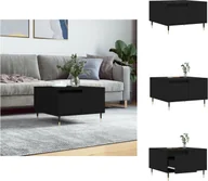 Ławy i stoliki kawowe - vidaXL Stolik kawowy czarny 55x55x36,5 cm materiał drewnopochodny - Stoliki kawowe - miniaturka - grafika 1