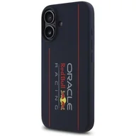Etui i futerały do telefonów - Etui RED BULL Silicone Vertical Logo MagSafe do Apple iPhone 16 Granatowy - miniaturka - grafika 1